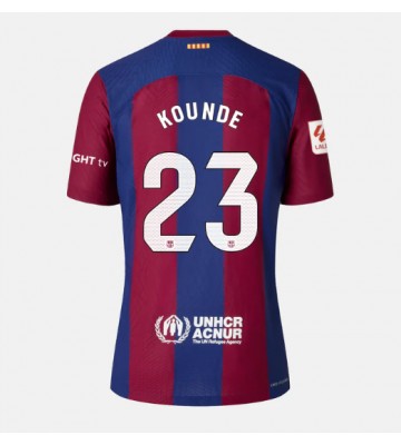 Barcelona Jules Kounde #23 Replika Hjemmebanetrøje Dame 2023-24 Kortærmet